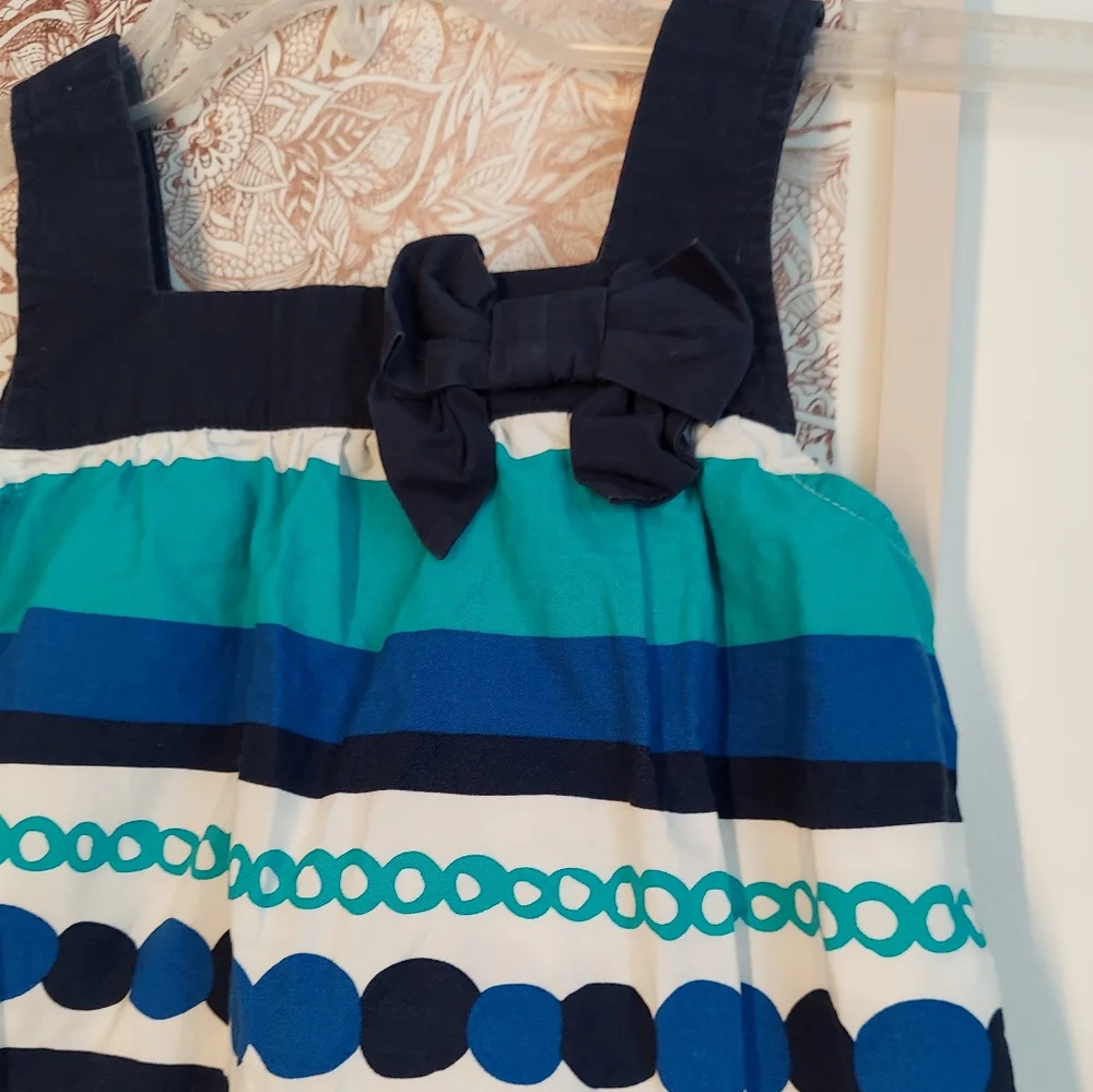 🎁 10/$25- Gymboree stripped blue and tall dress,  size 6